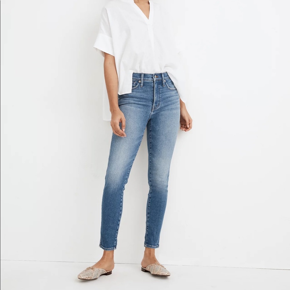 Madewell 10” high rise skinny crop size 27